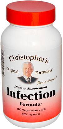 Christophers Original Formulas, Infection Formula, 425 mg, 100 Veggie Caps ,الأعشاب، بوجلويد
