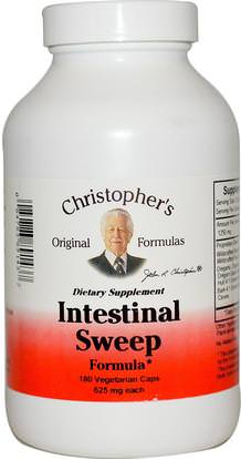 Christophers Original Formulas, Intestinal Sweep Formula, 625 mg, 180 Veggie Caps ,الصحة، السموم، تطهير القولون