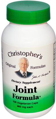 Christophers Original Formulas, Joint Formula, 460 mg, 100 Veggie Caps ,الصحة، العظام، هشاشة العظام، الصحة المشتركة، الأعشاب، الخس