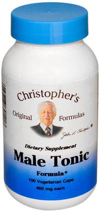 Christophers Original Formulas, Male Tonic Formula, 460 mg, 100 Veggie Caps ,الصحة، الرجال