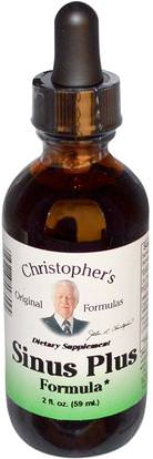 Christophers Original Formulas, Sinus Plus Formula, 2 fl oz (59 ml) ,الصحة، صحة الأنف، الأنف