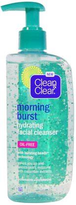 Clean & Clear, Morning Burst, Hydrating Facial Cleanser, 8 fl oz (240 ml) ,الجمال، العناية بالوجه، منظفات الوجه