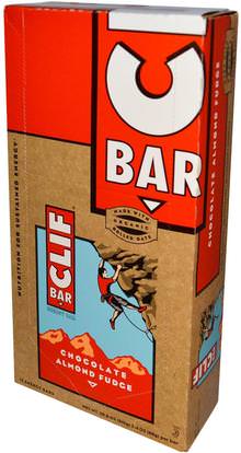 Clif Bar, Energy Bar, Chocolate Almond Fudge, 12 Bars, 2.4 oz (68 g) Each ,والرياضة، والبروتين أشرطة