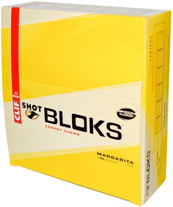 Clif Bar, Shot Bloks Energy Chews, Margarita Flavor + 3X Sodium, 18 Packets, 2.1 oz (60 g) Each ,والرياضة، بالكهرباء شرب التجديد