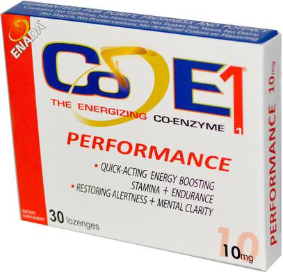 Co - E1, The Energizing Co-Enzyme, Performance, 10 mg, 30 Lozenges ,المكملات الغذائية، ناد