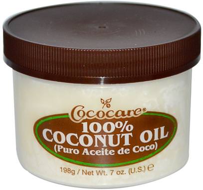 Cococare, 100% Coconut Oil, 7 oz (198 g) ,حمام، الجمال، زيت جوز الهند الجلد