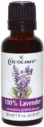 Cococare, 100% Lavender, 1 fl oz (30 ml) ,حمام، الجمال، الزيوت العطرية الزيوت، زيت الخزامى