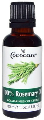 Cococare, 100% Rosemary Oil, 1 fl oz (30 ml) ,حمام، الجمال، الزيوت العطرية الزيوت، روزماري النفط