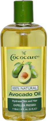 Cococare, Avocado Oil, 4 fl oz (118 ml) ,الصحة، الجلد، زيت الأفوكادو، زيت التدليك