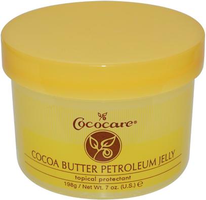Cococare, Cocoa Butter Petroleum Jelly, 7 oz (198 g) ,الصحة، الجلد، زبدة الكاكاو