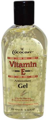 Cococare, Vitamin E Antioxidant Gel, 8.5 fl oz (250 ml) ,الصحة، الجلد، فيتامين e كريم النفط، زيت التدليك