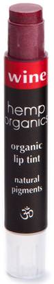 Colorganics Inc., Hemp Organics, Organic Lip Tint, Wine.09 oz (2.5 g) ,حمام، الجمال، أحمر الشفاه، لمعان، بطانة، شفة تينت
