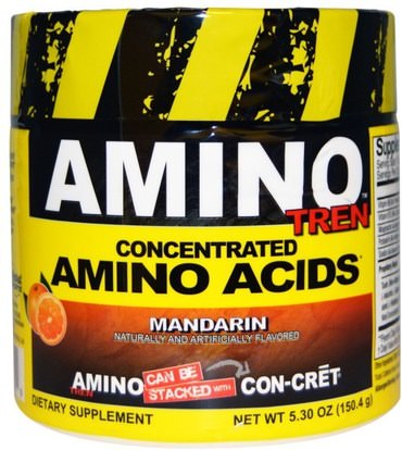 Con-Cret, Amino-Tren, Concentrated Amino Acids, Mandarin, 5.30 oz (150.4 g) ,الرياضة، تجريب، الرياضة