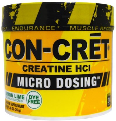 Con-Cret, Creatine HCI, Micro-Dosing, Lemon Lime.88 oz (25 g) ,والرياضة، ومسحوق الكرياتين، والرياضة