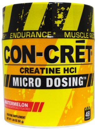 Con-Cret, Creatine HCl, Micro Dosing, Watermelon, 1.83 oz (52 g) ,والرياضة، ومسحوق الكرياتين، والرياضة