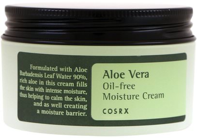 Cosrx, Aloe Vera Oil-Free Moisture Cream, 3.52 oz (100 g) ,الجمال، العناية بالوجه