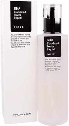 Cosrx, BHA Blackhead Power Liquid, 100 ml ,حمام، الجمال، العناية بالوجه، الكريمات المستحضرات، الأمصال