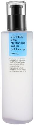 Cosrx, Oil-Free Ultra-Moisturizing Lotion, with Birch Sap, 3.38 fl oz (100 ml) ,حمام، الجمال، العناية بالوجه، الكريمات المستحضرات، الأمصال