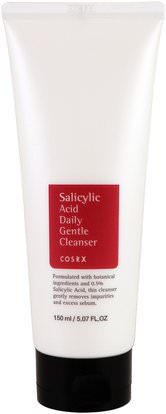 Cosrx, Salicylic Acid Daily Gentle Cleanser, 5.07 fl. oz (150 ml) ,الجمال، مكافحة الشيخوخة