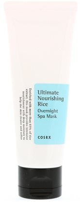 Cosrx, Ultimate Nourishing Rice, Overnight Spa Mask, 2.02 fl oz (60 ml) ,الجمال، أقنعة الوجه