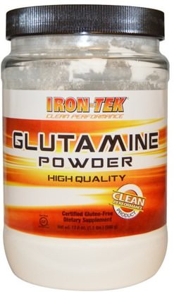 Country Life, Iron-Tek, Glutamine Powder, 17.6 oz (500 g) ,المكملات الغذائية، والأحماض الأمينية، ل الجلوتامين، ل مسحوق الجلوتامين