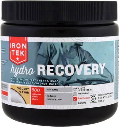 Country Life, Iron Tek Hydro Recovery, Coconut Flavor, 5.2 oz (148 g) ,والصحة، والطاقة