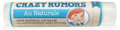 Crazy Rumors, 100% Natural Lip Balm, Au Naturale, 0.15 oz (4.4 ml) ,حمام، الجمال، العناية الشفاه، بلسم الشفاه