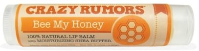 Crazy Rumors, 100% Natural Lip Balm, Bee My Honey, 0.15 oz (4.4 ml) ,حمام، الجمال، العناية الشفاه، بلسم الشفاه