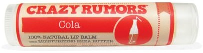 Crazy Rumors, 100% Natural Lip Balm, Cola, 0.15 oz (4.4 ml) ,حمام، الجمال، العناية الشفاه، بلسم الشفاه