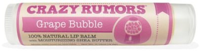 Crazy Rumors, 100% Natural Lip Balm, Grape Bubble, 0.15 oz (4.4 ml) ,حمام، الجمال، العناية الشفاه، بلسم الشفاه