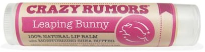 Crazy Rumors, 100% Natural Lip Balm, Leaping Bunny, Plum Apricot, 0.15 oz (4.4 ml) ,حمام، الجمال، العناية الشفاه، بلسم الشفاه