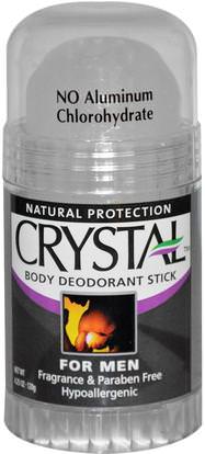 Crystal Body Deodorant, Body Deodorant Stick for Men, Fragrance Free, 4.25 oz (120 g) ,حمام، الجمال، مزيل العرق الحجارة، مزيل العرق
