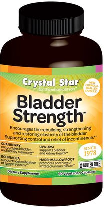 Crystal Star, Bladder Strength, 60 Veggie Caps ,والصحة، والصحة البولية