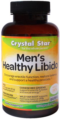 Crystal Star, Mens Healthy Libido, 60 Veggie Caps ,الصحة، الرجال