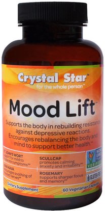 Crystal Star, Mood Lift, 60 Veggie Caps ,والصحة، والمزاج