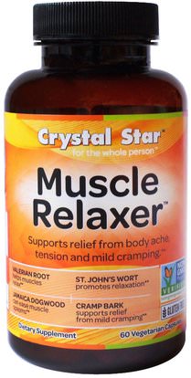 Crystal Star, Muscle Relaxer, 60 Veggie Caps ,الصحة