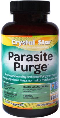 Crystal Star, Parasite Purge, 60 Veggie Caps ,الصحة، الطفيلي