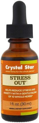 Crystal Star, Stress Out, 1 fl oz (30 ml) ,والصحة، ومكافحة الإجهاد