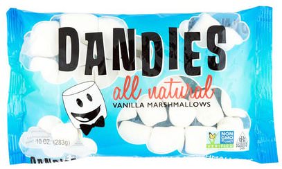 Dandies, All Natural Vanilla Marshmallows, 10 oz (283 g) ,Herb-sa