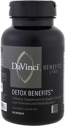 DaVinci Benefits, Detox Benefits, 90 Capsules ,الصحة، السموم
