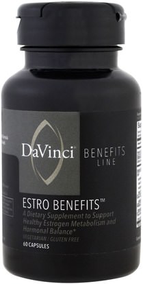 DaVinci Benefits, Estro Benefits, 60 Capsules ,المكملات الغذائية، والإنزيمات