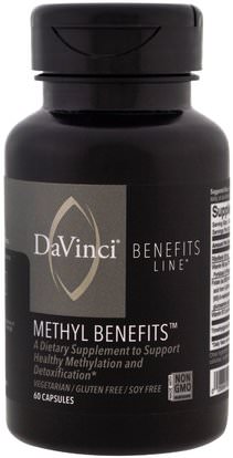 DaVinci Benefits, Methyl Benefits, 60 Capsules ,الفيتامينات، فيتامين ب