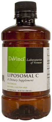 DaVinci Laboratories of Vermont, Liposomal C, 10.15 oz (300 ml) ,الفيتامينات، فيتامين ج، فيتامين ج السائل