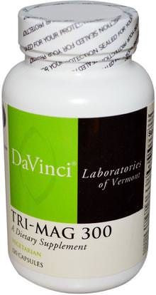 DaVinci Laboratories of Vermont, Tri-Mag 300, 120 Capsules ,المكملات الغذائية، المعادن، المغنيسيوم