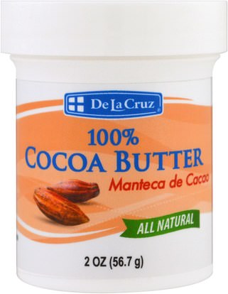 De La Cruz, 100% Cocoa Butter, 2 oz (56.7 g) ,الصحة، الجلد