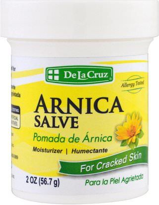 De La Cruz, Arnica Salve, for Cracked Skin, 2 oz (56.7 g) ,الأعشاب، أرنيكا، مونتانا، أرنيكا