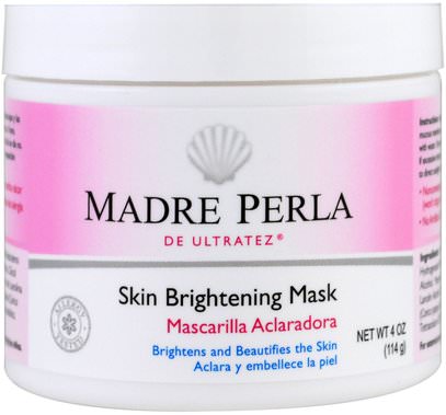 De La Cruz, Madre Perla, Skin Brightening Mask, 4 oz (114 g) ,الجمال، العناية بالوجه، اشراق العناية بالوجه