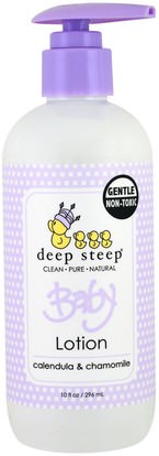 Deep Steep, Baby Lotion, Calendula & Chamomile, 10 fl oz (296 ml) ,حمام، الجمال، غسول الجسم، إمرأة، لوسيون