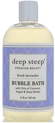Deep Steep, Bubble Bath, Fresh Lavender, 17 fl oz (503 ml) ,Herb-sa