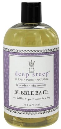 Deep Steep, Bubble Bath, Lavender - Chamomile, 17 fl oz (503 ml) ,Herb-sa